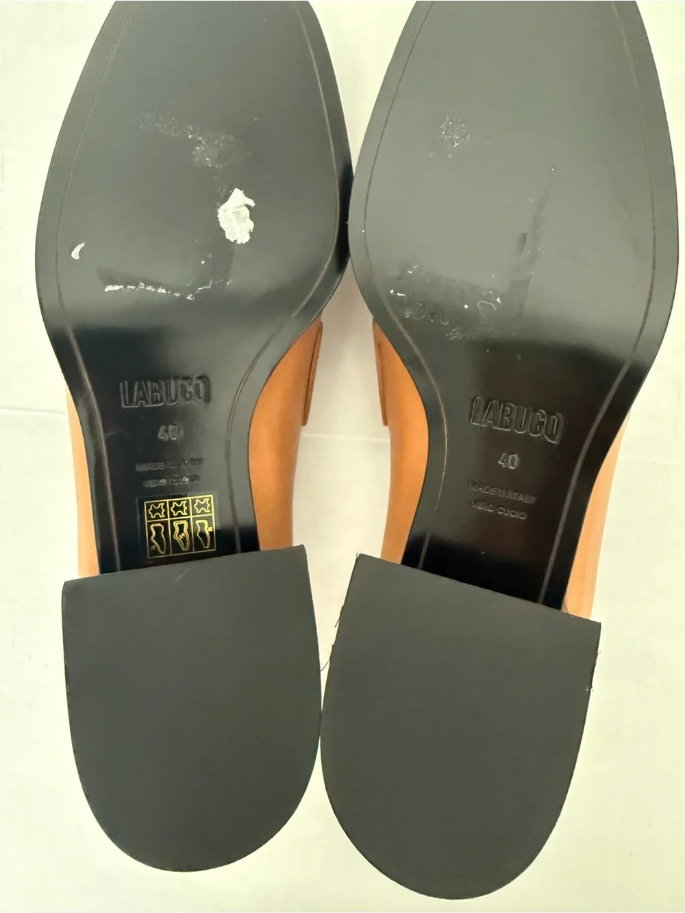 Labucq George Loafers with White Stitching Size 40